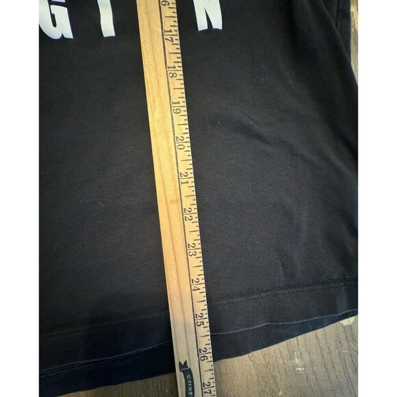 True Religion Black Crewneck Spell Out Horse Shoe T Shirt Tee Large - Picture 3 of 5